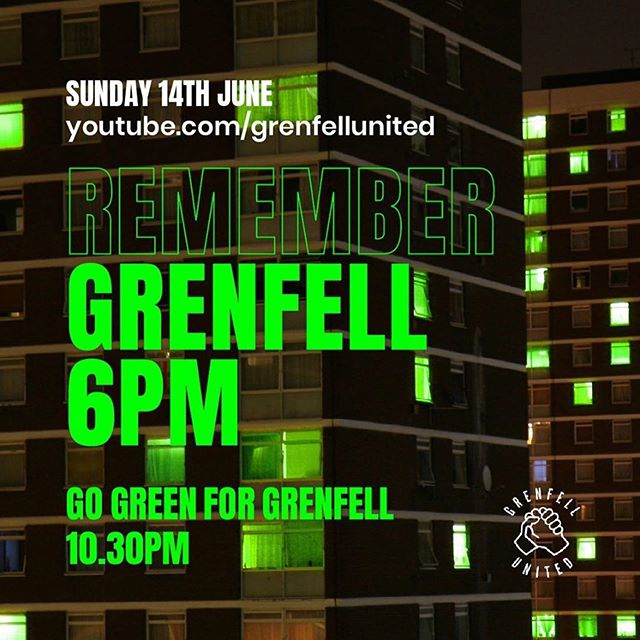 Today marks 3 years since #Grenfell. Please join us at 6pm on our YouTube channel (link in bio) to remember the 72 loved ones we lost. They remain forever in our hearts.  #Repost @grenfell_united,